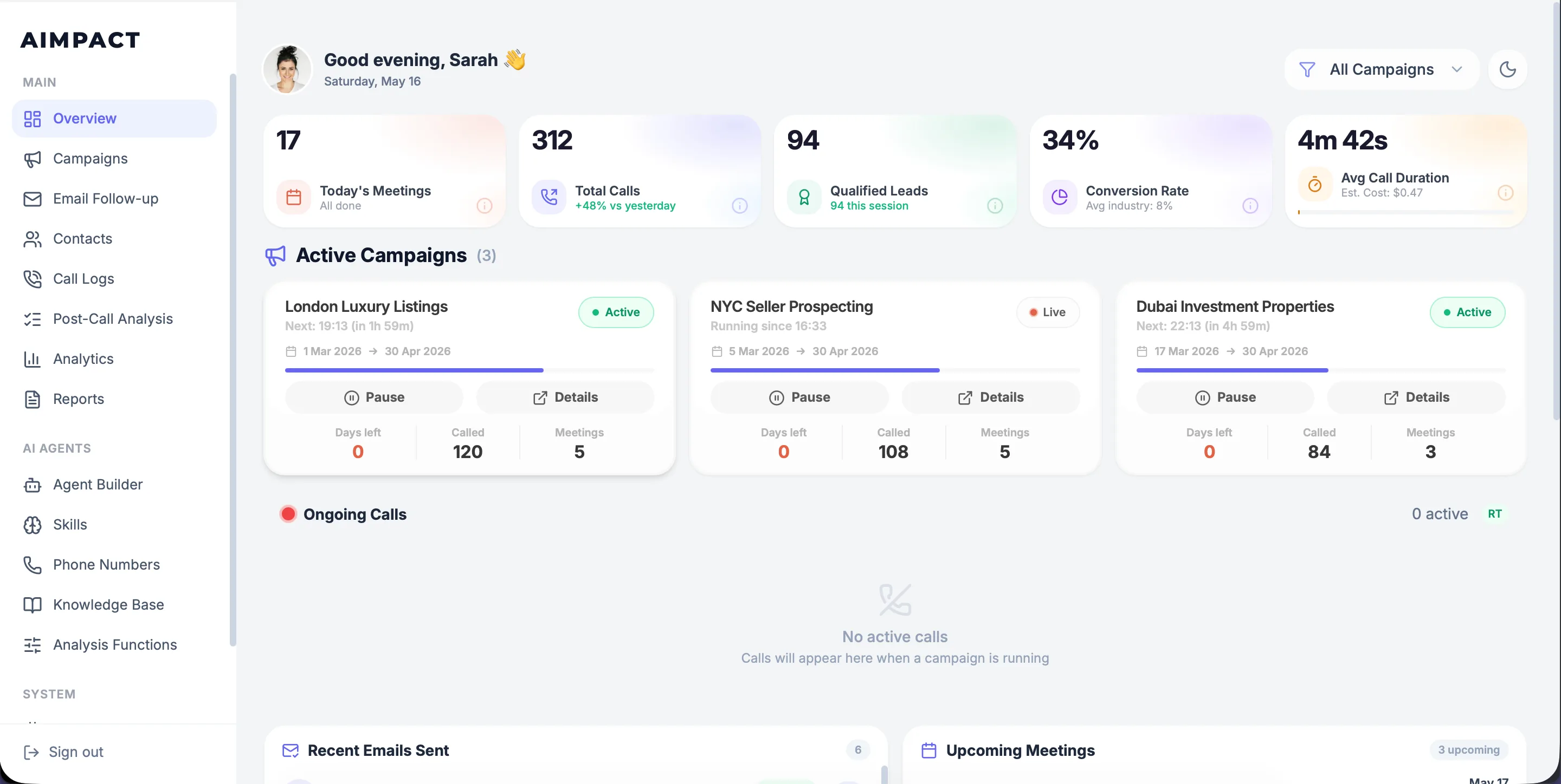 AImpact-Dashboard, Mission Control